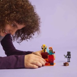 LEGO Minecraft 21266 La bataille de la lave du Nether - Jouet pour fan