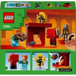 LEGO Minecraft 21266 La bataille de la lave du Nether - Jouet pour fan
