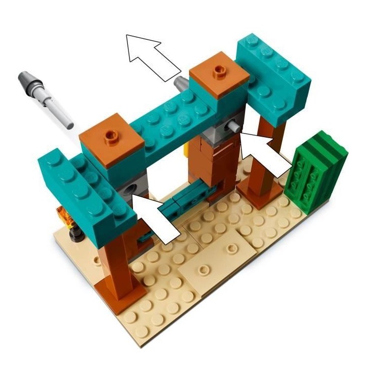 LEGO Minecraft 21267 La patrouille d'Illageois du désert - Jeu de construction des 7 ans LEGO Minecraft 21267 La patrouille d'Illageois du désert - Jeu de construction des 7 ans