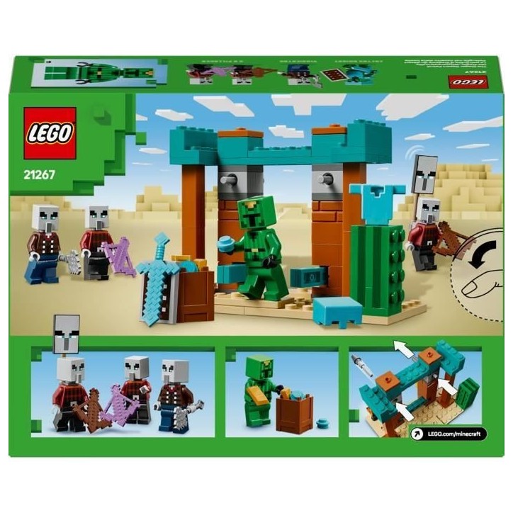 LEGO Minecraft 21267 La patrouille d'Illageois du désert - Jeu de construction des 7 ans LEGO Minecraft 21267 La patrouille d'Illageois du désert - Jeu de construction des 7 ans