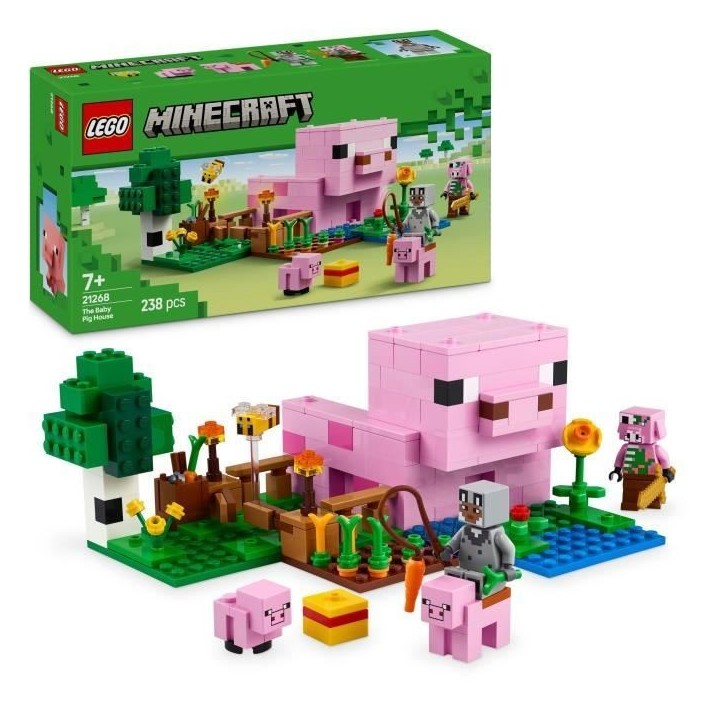 LEGO Minecraft 21268 La maison de Porcelet - Jeu de construction pour enfant des 7 ans