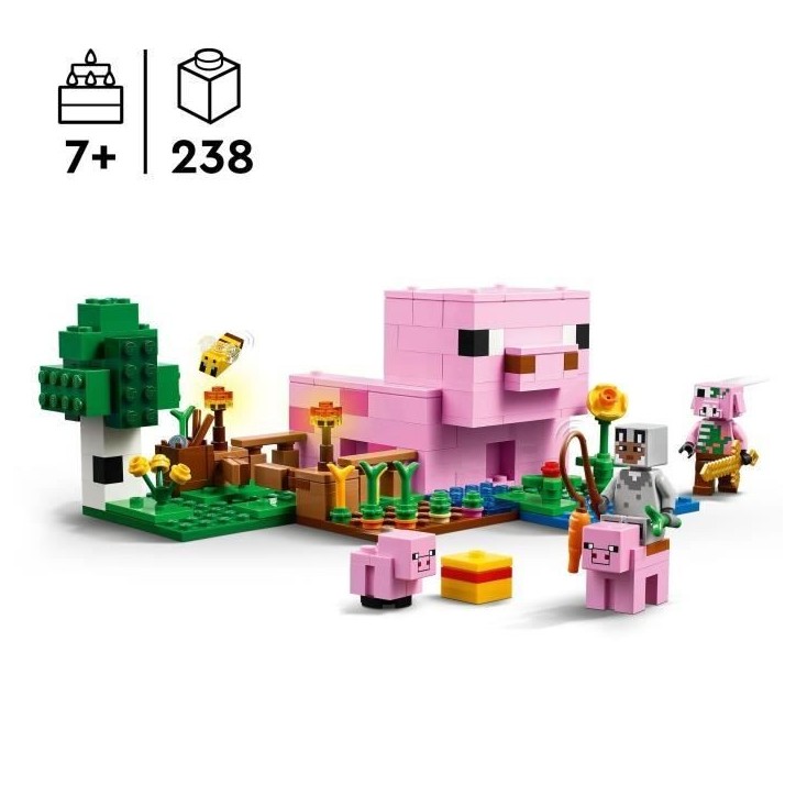 LEGO Minecraft 21268 La maison de Porcelet - Jeu de construction pour enfant des 7 ans