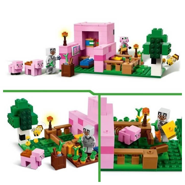 LEGO Minecraft 21268 La maison de Porcelet - Jeu de construction pour enfant des 7 ans