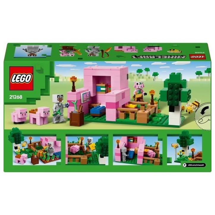 LEGO Minecraft 21268 La maison de Porcelet - Jeu de construction pour enfant des 7 ans