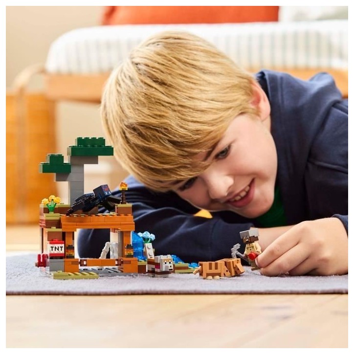 LEGO Minecraft 21269 L'expédition dans la mine du tatou - Jeu de construction pour garçon