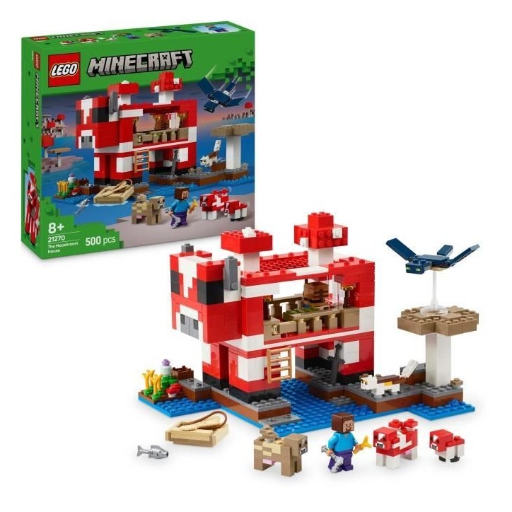 LEGO Minecraft 21270 La maison des Champimeuhs - Jeu de construction pour enfant des 8 ans