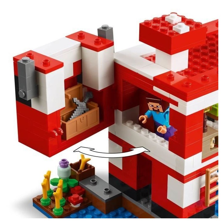 LEGO Minecraft 21270 La maison des Champimeuhs - Jeu de construction pour enfant des 8 ans
