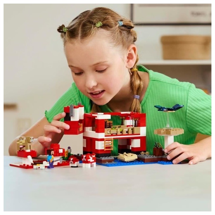 LEGO Minecraft 21270 La maison des Champimeuhs - Jeu de construction pour enfant des 8 ans