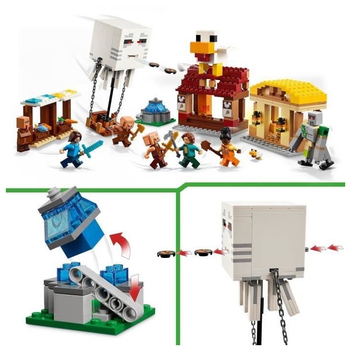 LEGO Minecraft 21273 Les Ghasts a l'Attaque du Village - Jeu pour garçon des 10 ans LEGO Minecraft 21273 Les Ghasts a l'Attaque du Village - Jeu pour garçon des 10 ans