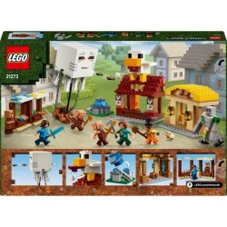 LEGO Minecraft 21273 Les Ghasts a l'Attaque du Village - Jeu pour gar
