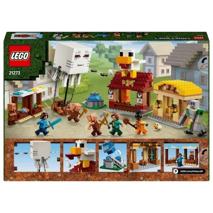 LEGO Minecraft 21273 Les Ghasts a l'Attaque du Village - Jeu pour garçon des 10 ans LEGO Minecraft 21273 Les Ghasts a l'Attaque du Village - Jeu pour garçon des 10 ans