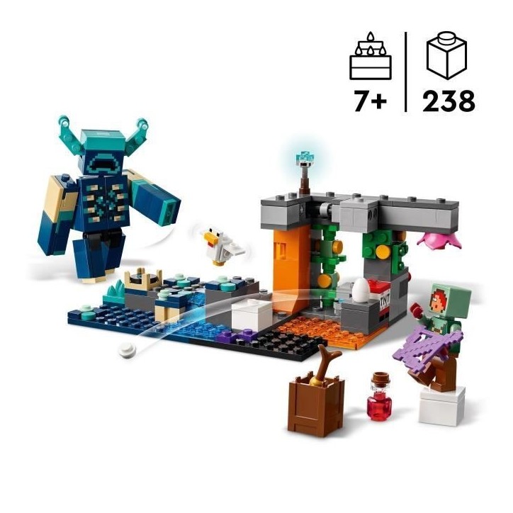 LEGO Minecraft 21274 La Rencontre Avec Le Warden - Jouet Collector Pour Garçon Des 7 Ans LEGO Minecraft 21274 La Rencontre Avec Le Warden - Jouet Collector Pour Garçon Des 7 Ans