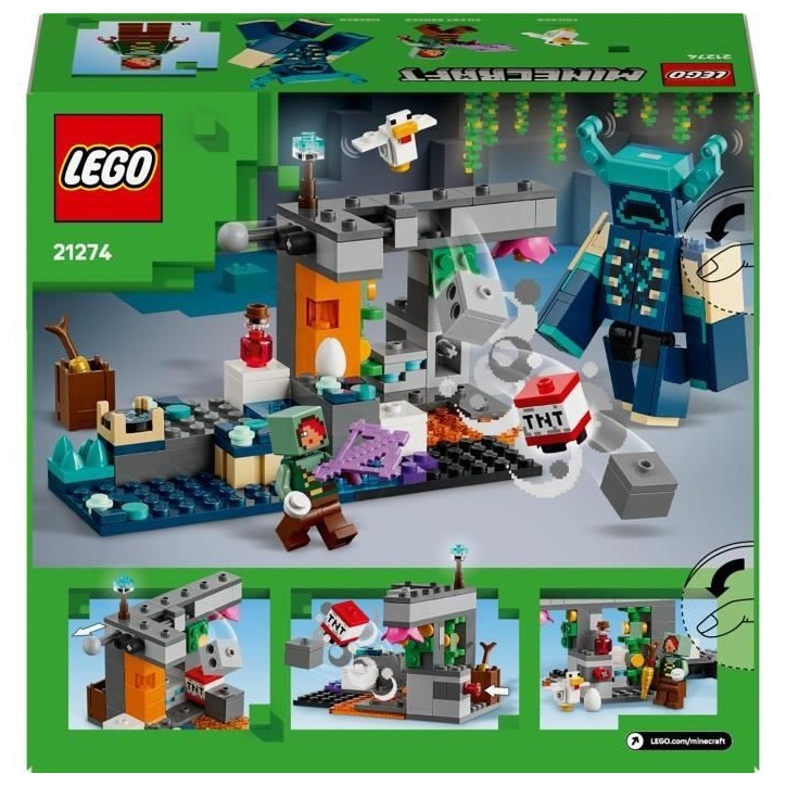 LEGO Minecraft 21274 La Rencontre Avec Le Warden - Jouet Collector Pour Garçon Des 7 Ans LEGO Minecraft 21274 La Rencontre Avec Le Warden - Jouet Collector Pour Garçon Des 7 Ans