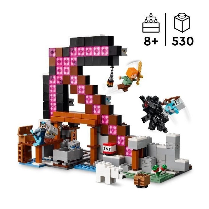 LEGO Minecraft 21277 La Mine En Forme De Pioche - Jeu De Construction Pour Garçon 8 Ans LEGO Minecraft 21277 La Mine En Forme De Pioche - Jeu De Construction Pour Garçon 8 Ans