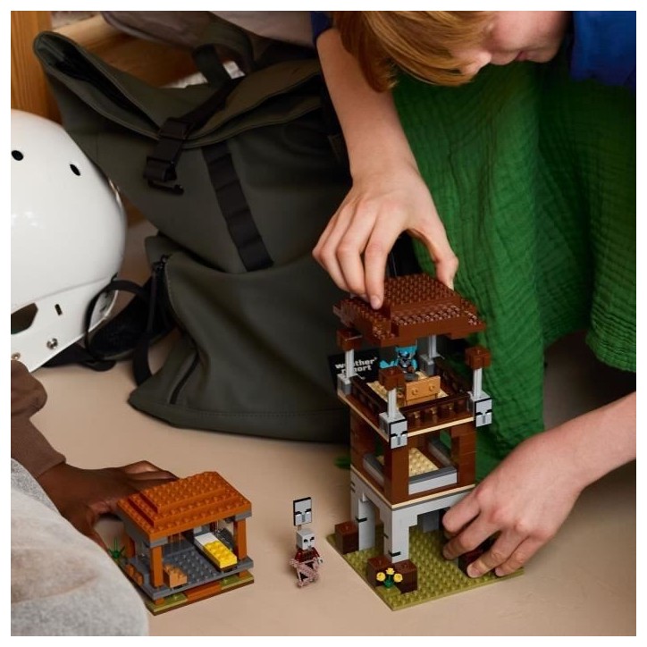LEGO Minecraft 21278 L'Avant-Poste De Pillards Et Le Ravageur - Jeu Pour Garçon Des 9 Ans