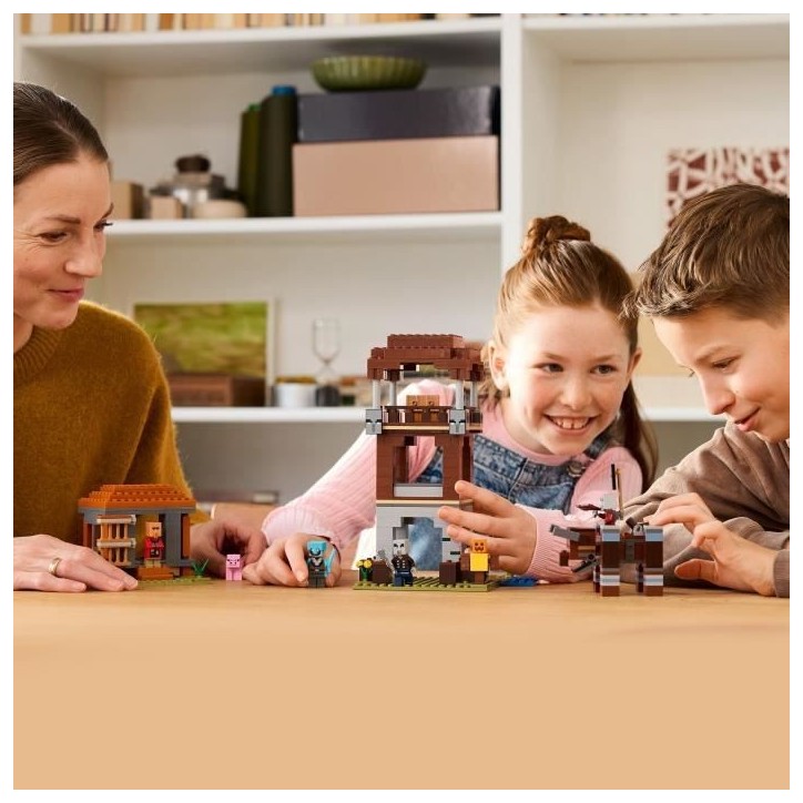 LEGO Minecraft 21278 L'Avant-Poste De Pillards Et Le Ravageur - Jeu Pour Garçon Des 9 Ans