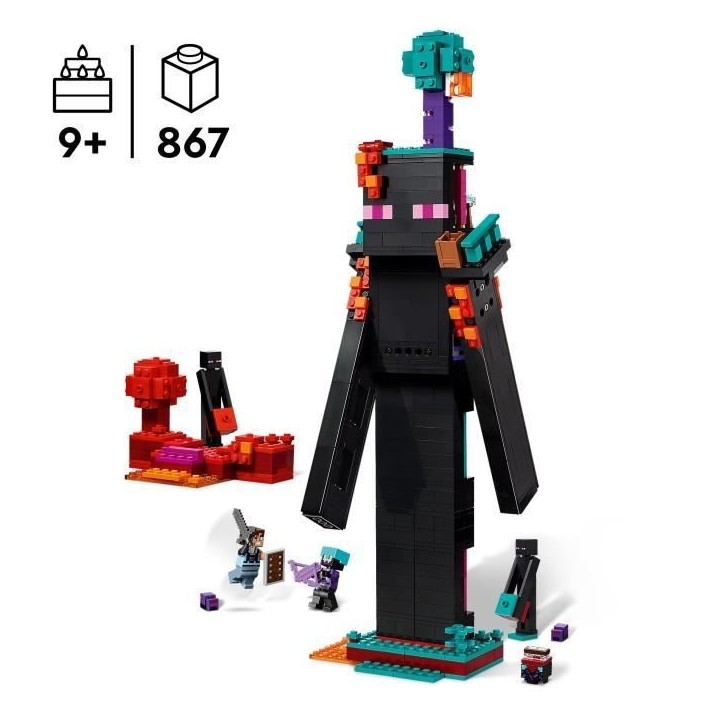 LEGO Minecraft 21279 La Tour De l'Enderman - Jeu De Construction Pour Garçon Des 9 Ans LEGO Minecraft 21279 La Tour De l'Enderman - Jeu De Construction Pour Garçon Des 9 Ans