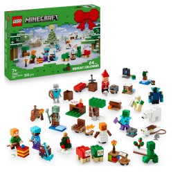 LEGO Minecraft 21280 Le Calendrier de l'Avent 2025 - Jeu de Noël pour