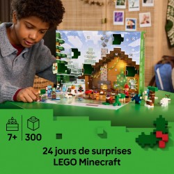 LEGO Minecraft 21280 Le Calendrier de l'Avent 2025 - Jeu de Noël pour