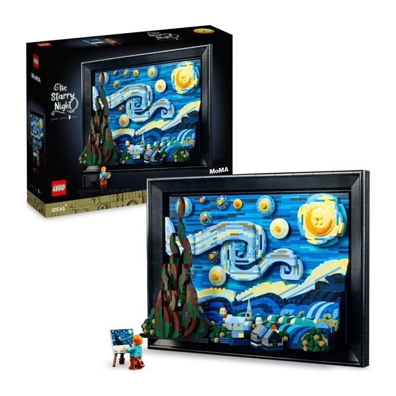 LEGO Ideas 21333 Exclu Cdiscount Vincent Van Gogh - La Nuit Étoilée, LEGO Ideas 21333 Exclu Cdiscount Vincent Van Gogh - La Nuit Étoilée,