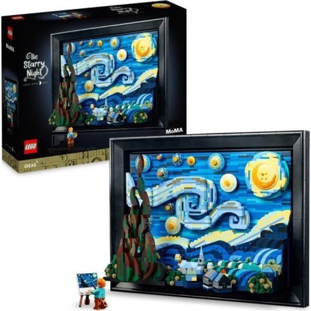 LEGO Ideas 21333 Exclu Cdiscount Vincent Van Gogh - La Nuit Étoilée,
