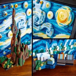 LEGO Ideas 21333 Exclu Cdiscount Vincent Van Gogh - La Nuit Étoilée,