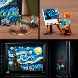 LEGO Ideas 21333 Exclu Cdiscount Vincent Van Gogh - La Nuit Étoilée,