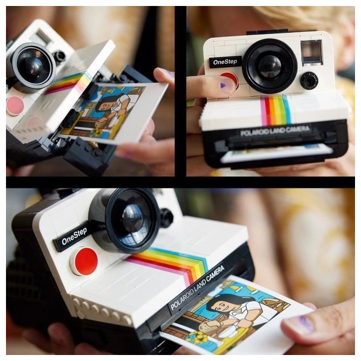LEGO 21345 Ideas Appareil Photo Polaroid OneStep SX-70, Maquette a Construire pour Adultes avec Autocollants LEGO 21345 Ideas Appareil Photo Polaroid OneStep SX-70, Maquette a Construire pour Adultes avec Autocollants