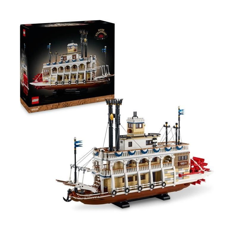 LEGO Ideas 21356 Exclu Cdiscount Le Bateau a Vapeur du Mississippi - S LEGO Ideas 21356 Exclu Cdiscount Le Bateau a Vapeur du Mississippi - S