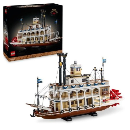 LEGO Ideas 21356 Exclu Cdiscount Le Bateau a Vapeur du Mississippi - S