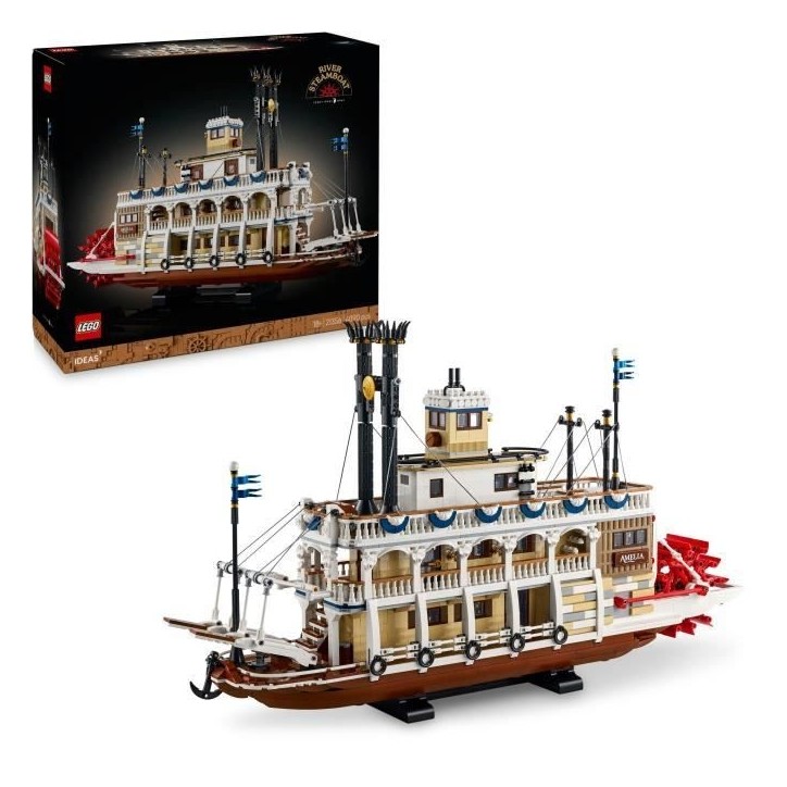 LEGO Ideas 21356 Exclu Cdiscount Le Bateau a Vapeur du Mississippi - Set de Construction pour Adulte LEGO Ideas 21356 Exclu Cdiscount Le Bateau a Vapeur du Mississippi - Set de Construction pour Adulte