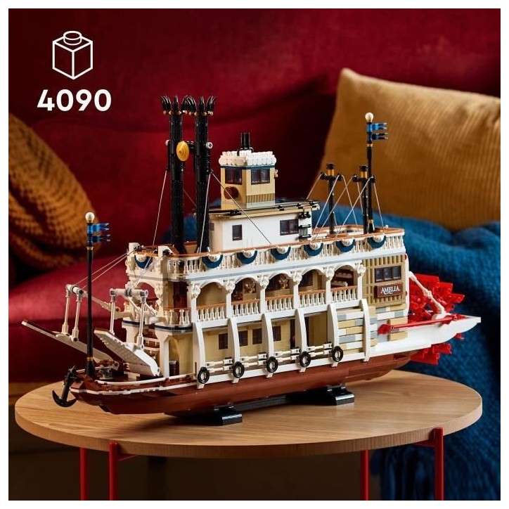 LEGO Ideas 21356 Exclu Cdiscount Le Bateau a Vapeur du Mississippi - Set de Construction pour Adulte LEGO Ideas 21356 Exclu Cdiscount Le Bateau a Vapeur du Mississippi - Set de Construction pour Adulte