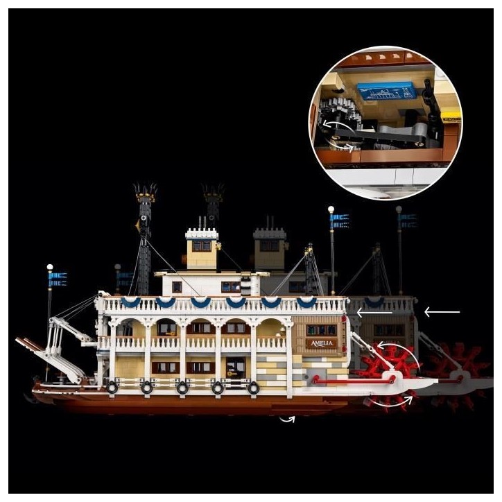 LEGO Ideas 21356 Exclu Cdiscount Le Bateau a Vapeur du Mississippi - Set de Construction pour Adulte LEGO Ideas 21356 Exclu Cdiscount Le Bateau a Vapeur du Mississippi - Set de Construction pour Adulte