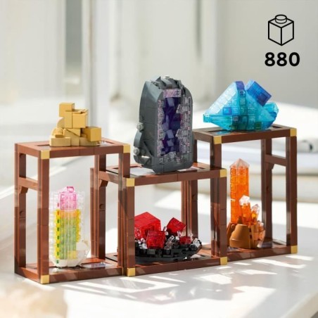 LEGO Ideas 21362 Collection de Minéraux - Set de Construction pour Adulte - Décoration