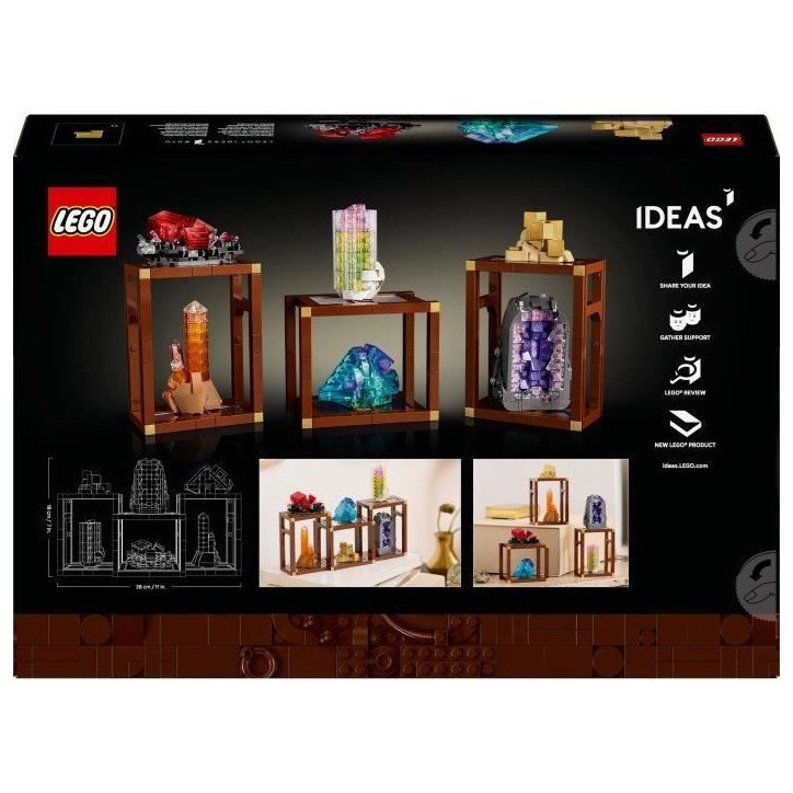 LEGO Ideas 21362 Collection de Minéraux - Set de Construction pour Adulte - Décoration LEGO Ideas 21362 Collection de Minéraux - Set de Construction pour Adulte - Décoration