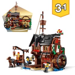 LEGO Creator 3-en-1 31109 Le Bateau Pirate, Jouet, Figurine Animaux Ma