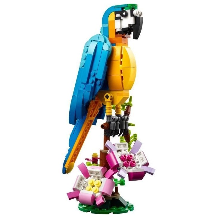 LEGO Creator 3-en-1 31136 Le Perroquet Exotique, Figurines Animaux de la Jungle, avec Grenouille et Poisson LEGO Creator 3-en-1 31136 Le Perroquet Exotique, Figurines Animaux de la Jungle, avec Grenouille et Poisson