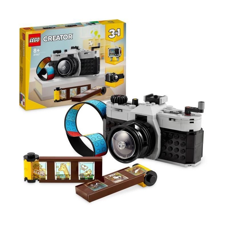 LEGO 31147 Creator 3en1 L'Appareil Photo Rétro, Jouet Transformable a LEGO 31147 Creator 3en1 L'Appareil Photo Rétro, Jouet Transformable a