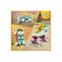 LEGO 31148 Creator 3en1 Les Patins a Roulettes Rétro, Jouet avec Mini