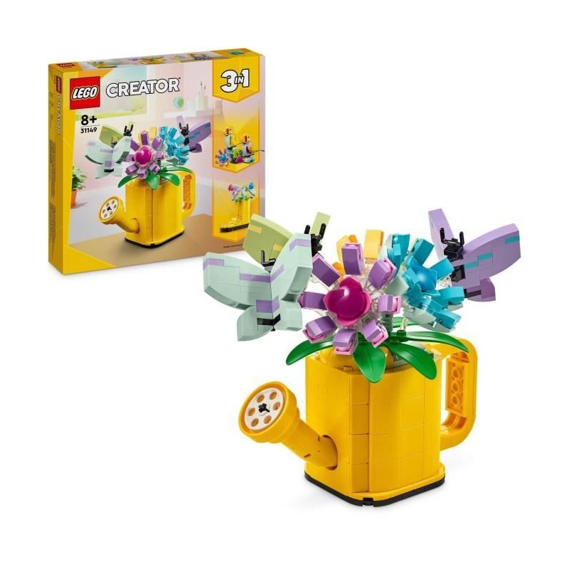 LEGO 31149 Creator 3en1 Les Fleurs dans l'Arrosoir, Jouet pour Enfants LEGO 31149 Creator 3en1 Les Fleurs dans l'Arrosoir, Jouet pour Enfants