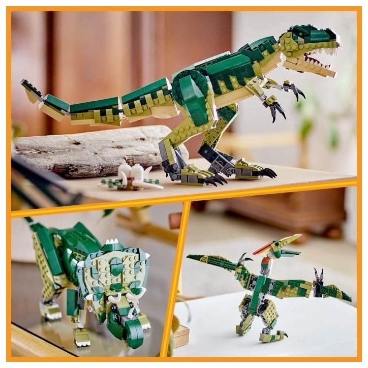 LEGO Creator 31151 3-en-1 Le T-rex - Dinosaure jouet tricératops ou ptérodactyle LEGO Creator 31151 3-en-1 Le T-rex - Dinosaure jouet tricératops ou ptérodactyle
