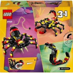 LEGO Creator 31159 3-en-1 Animaux sauvages : l'araignée surprenante -