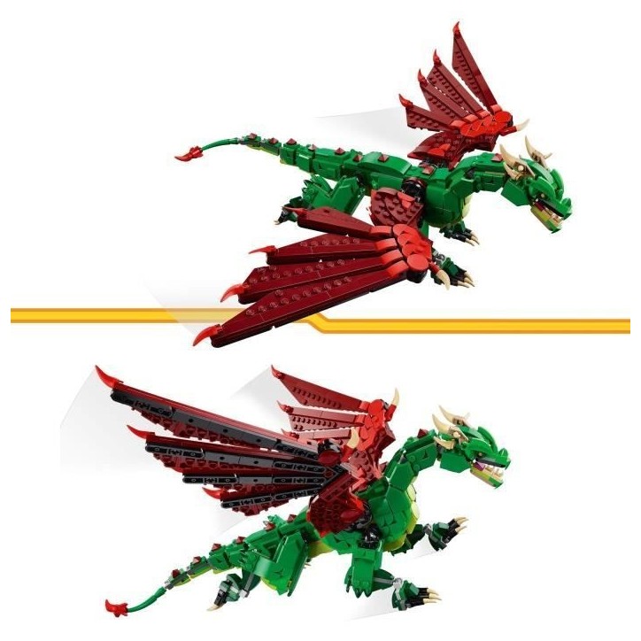 LEGO Creator 31161 3-en-1 Le dragon médiéval - Jeu de construction pour garçon des 9 ans LEGO Creator 31161 3-en-1 Le dragon médiéval - Jeu de construction pour garçon des 9 ans