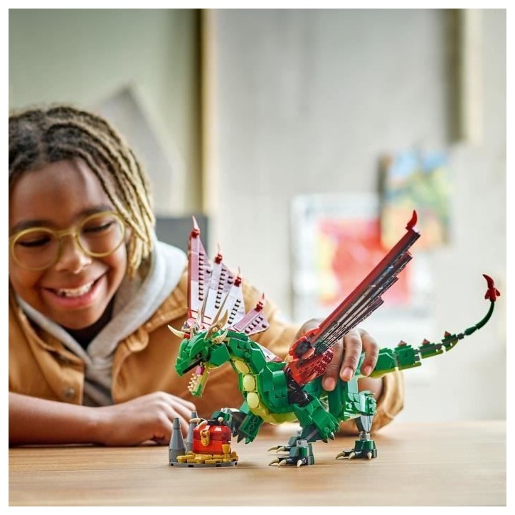 LEGO Creator 31161 3-en-1 Le dragon médiéval - Jeu de construction pour garçon des 9 ans LEGO Creator 31161 3-en-1 Le dragon médiéval - Jeu de construction pour garçon des 9 ans