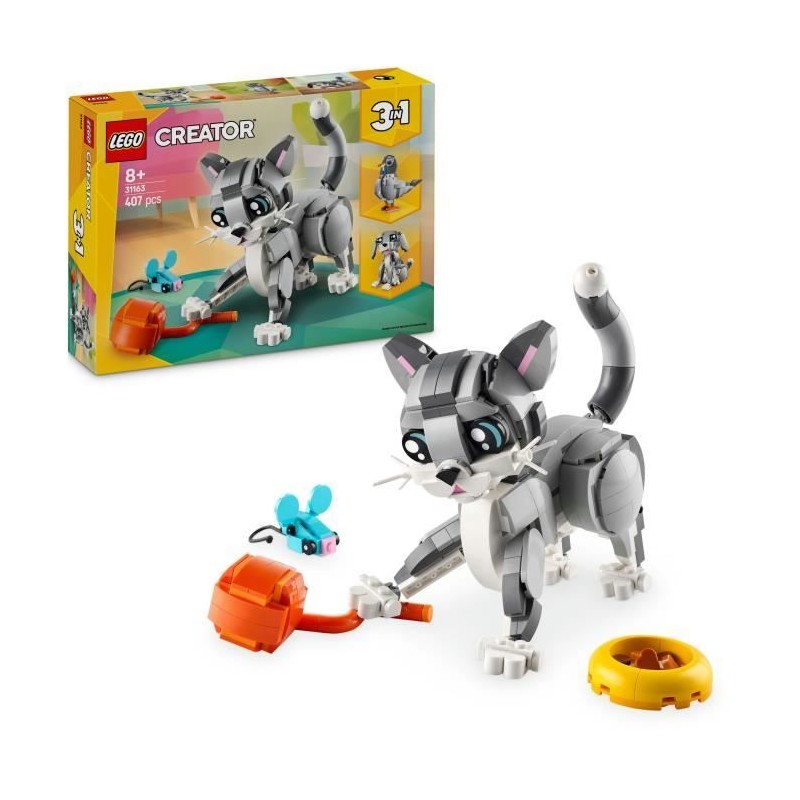 LEGO Creator 31163 3-en-1 Le chat joueur - Jeu de construction pour fi LEGO Creator 31163 3-en-1 Le chat joueur - Jeu de construction pour fi