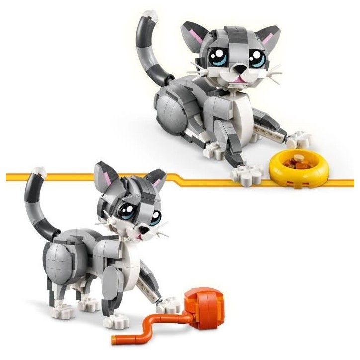 LEGO Creator 31163 3-en-1 Le chat joueur - Jeu de construction pour fille des 8 ans