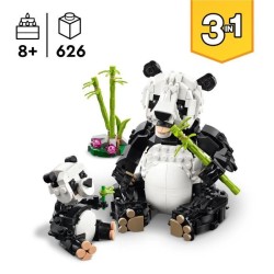 LEGO Creator 31165 3-en-1 Animaux sauvages : la famille de pandas Jeu
