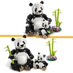 LEGO Creator 31165 3-en-1 Animaux sauvages : la famille de pandas Jeu