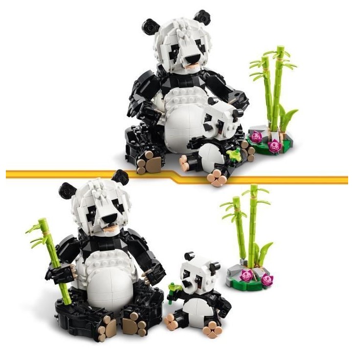 LEGO Creator 31165 3-en-1 Animaux sauvages : la famille de pandas Jeu pour fille des 8 ans LEGO Creator 31165 3-en-1 Animaux sauvages : la famille de pandas Jeu pour fille des 8 ans
