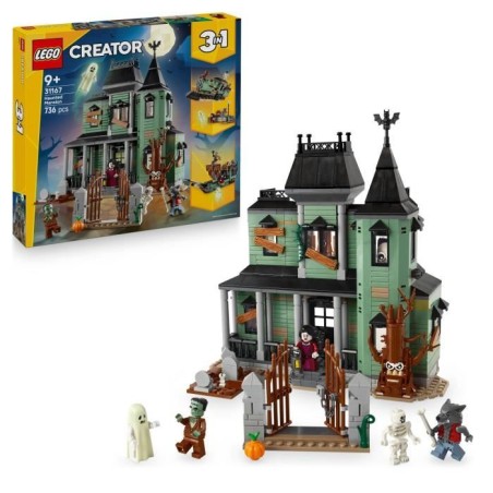 LEGO Creator 3-en-1 31167 Le Manoir Hanté - Jeu de Construction enfan